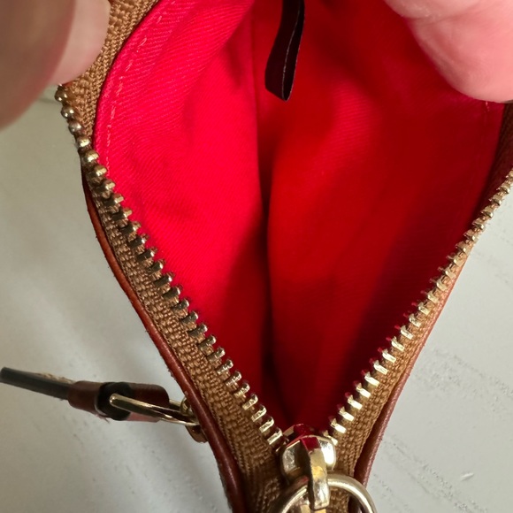 Dooney coin purse with double zipper - Picture 2 of 4